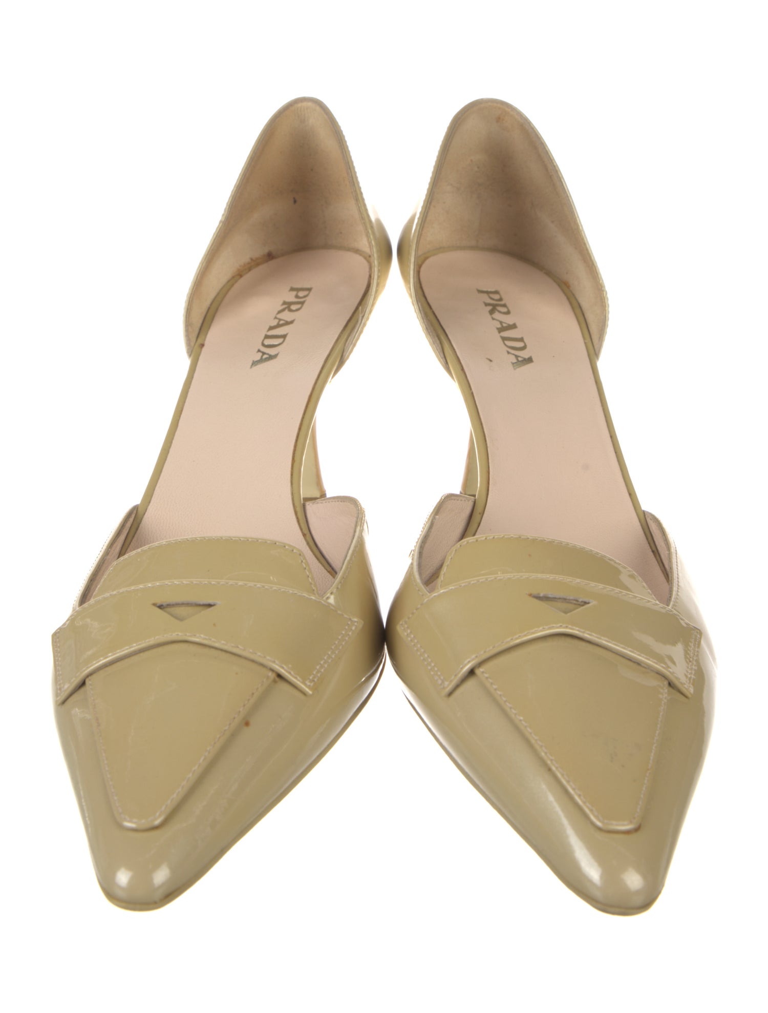 Prada Patent Leather D'Orsay Pumps